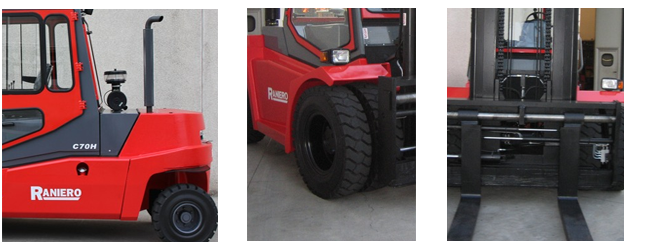 Dízel meghajtású emelőrendszer -  7000/12000 kg 